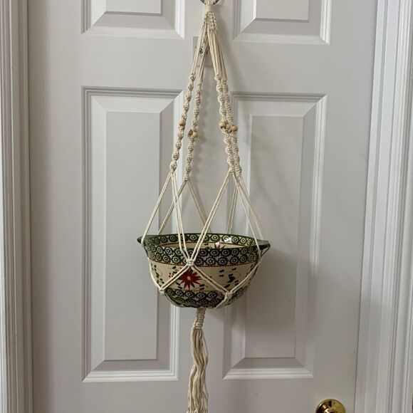 Potey macramé various plant hangers with S hooks & hanging screws - Picture 3 of 12